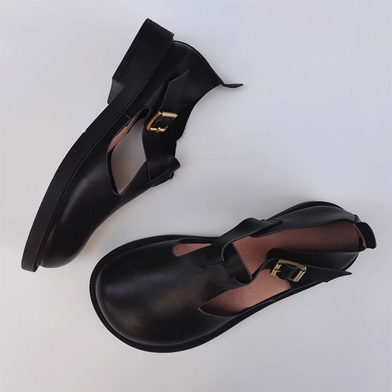 Olly - Leather Mary Janes - Stylish and Comfortable Women's Shoes