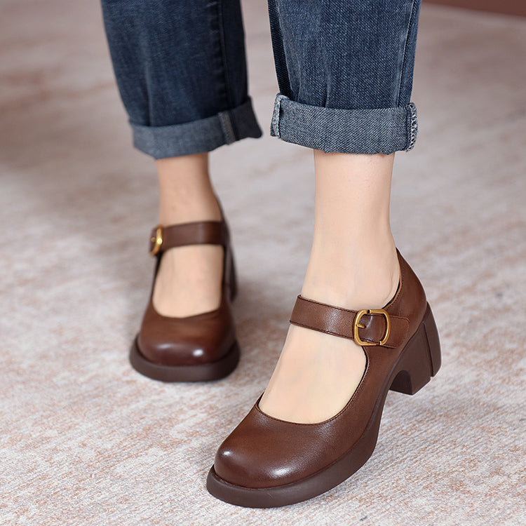 Marieli - Leather Mary Janes - Comfort and Style for Every Day