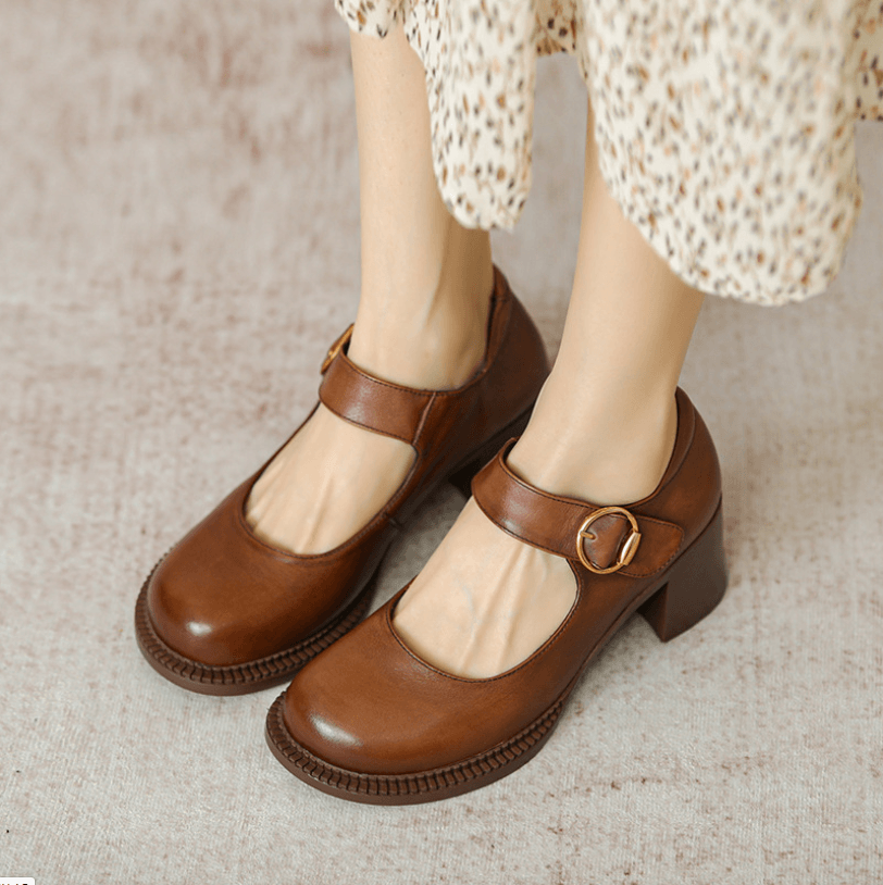 Marieli - Leather Mary Janes - Comfort and Style for Every Day