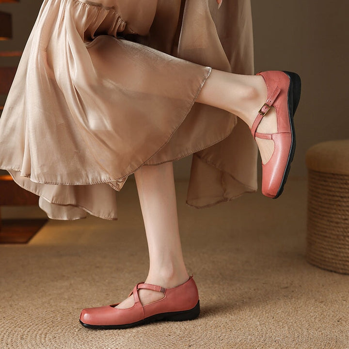 Aida - Leather Mary Janes – Elegant and Comfortable Shoes for Every Occasion