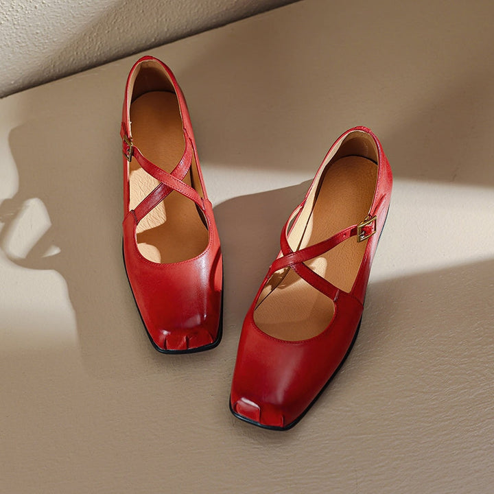Aida - Leather Mary Janes – Elegant and Comfortable Shoes for Every Occasion