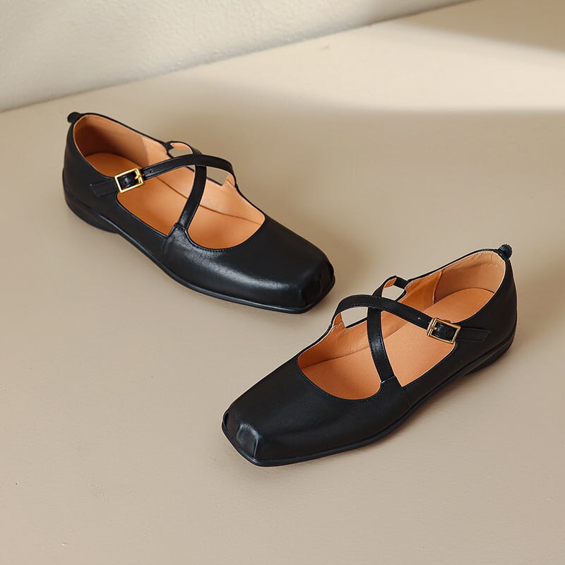 Aida - Leather Mary Janes – Elegant and Comfortable Shoes for Every Occasion