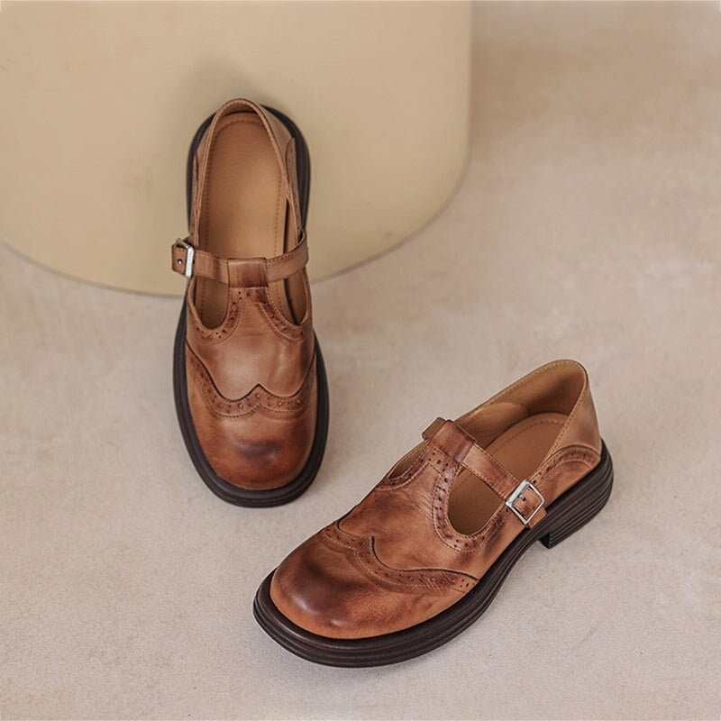 Regina - Leather Mary Janes - Elegant and Comfortable Shoes for Every Occasion