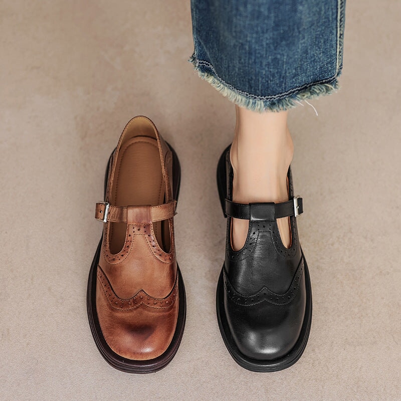 Regina - Leather Mary Janes - Elegant and Comfortable Shoes for Every Occasion