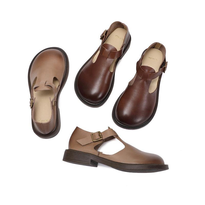 Olly - Leather Mary Janes - Stylish and Comfortable Women's Shoes