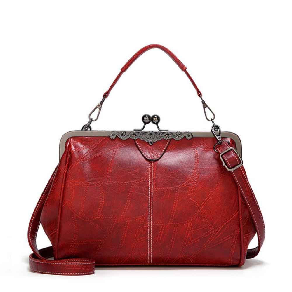Mila | Timeless Vintage Bag with Elegant Saddle Strap Closure