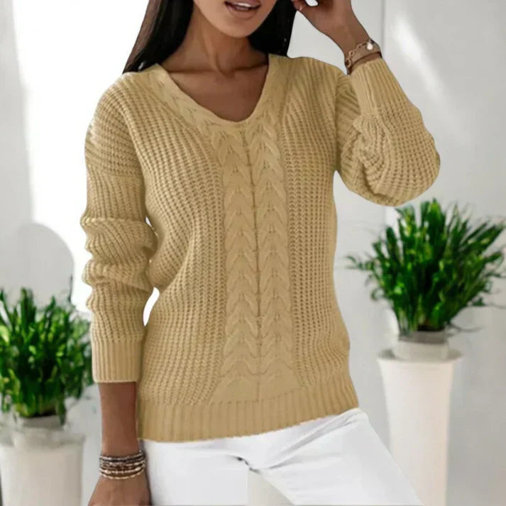 Tessa - Classic V-Neck Sweater