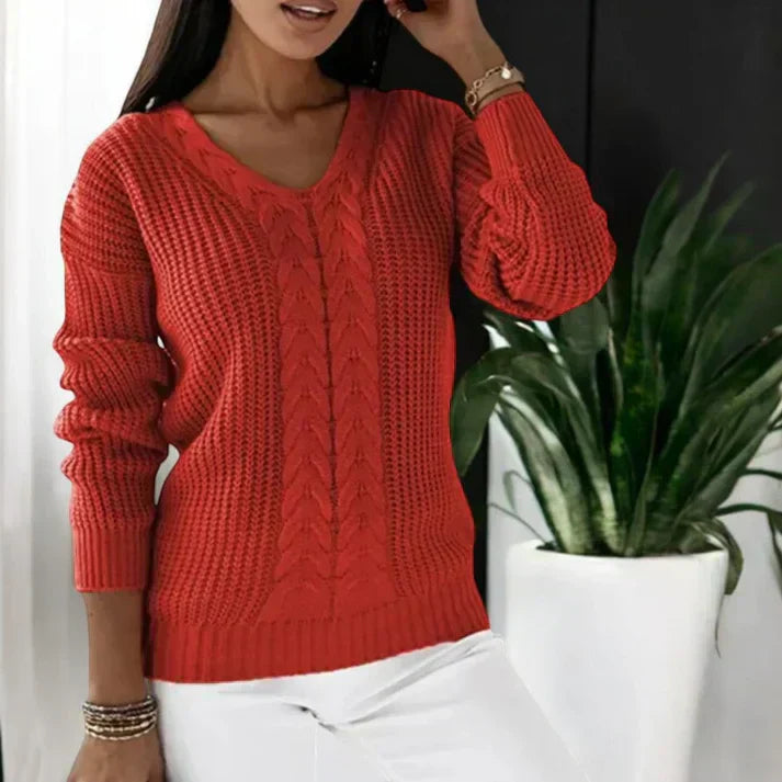 Tessa - Classic V-Neck Sweater