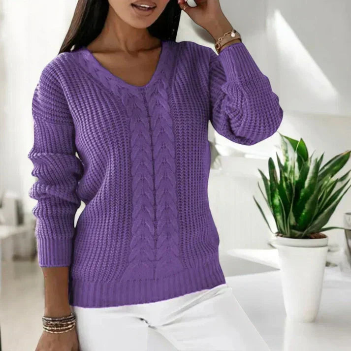 Tessa - Classic V-Neck Sweater