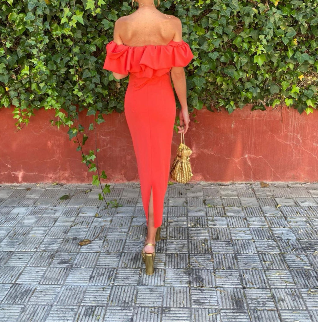 Lory - Strapless Ruffled Dress