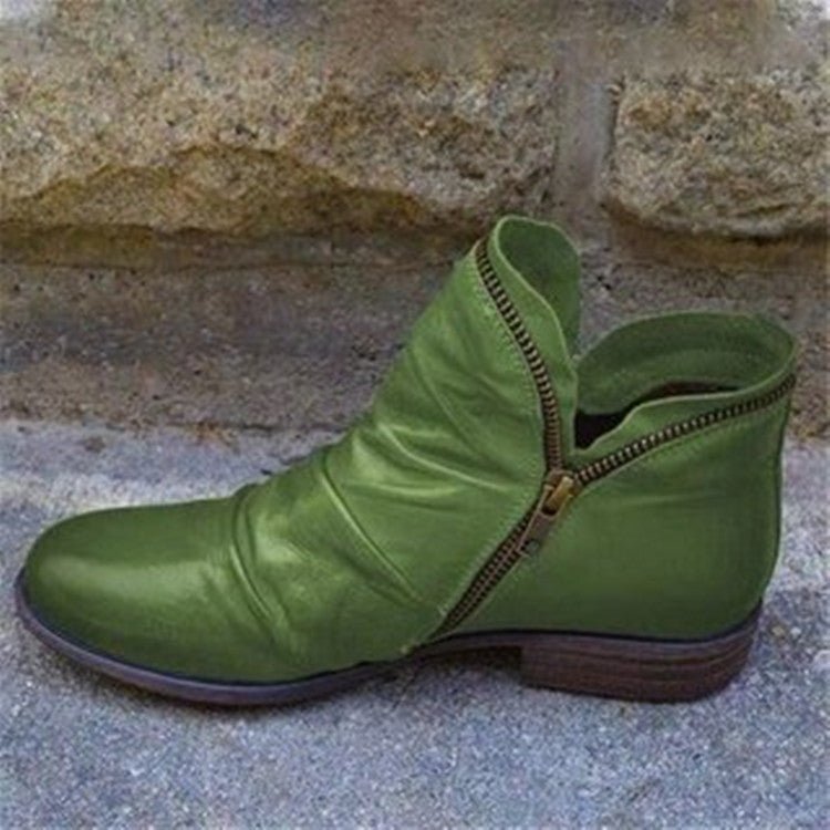 Sanne - Stylish Women's Leather Comfort Boots