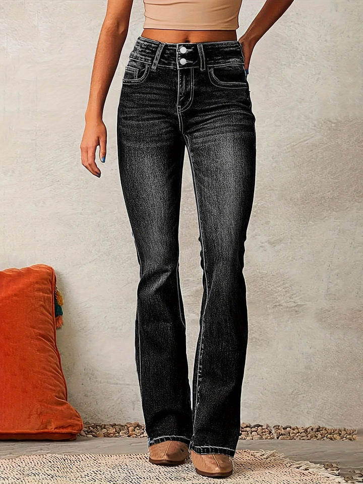 Salma – Stylish High-Rise Flared Jeans