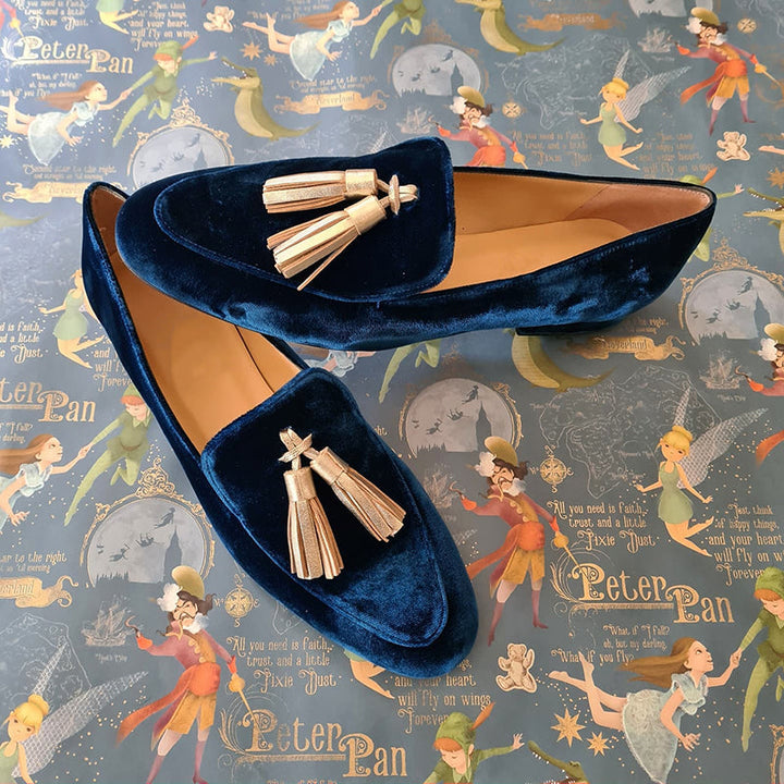 Novera | Retro slippers with fringes