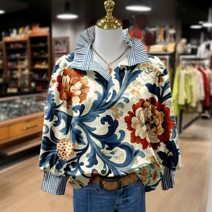 Maple – Chic Retro Floral Top