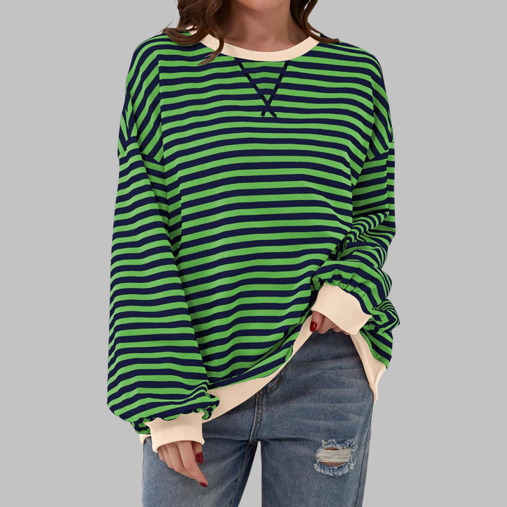 Evelyn – Trendy Striped Sweatshirt