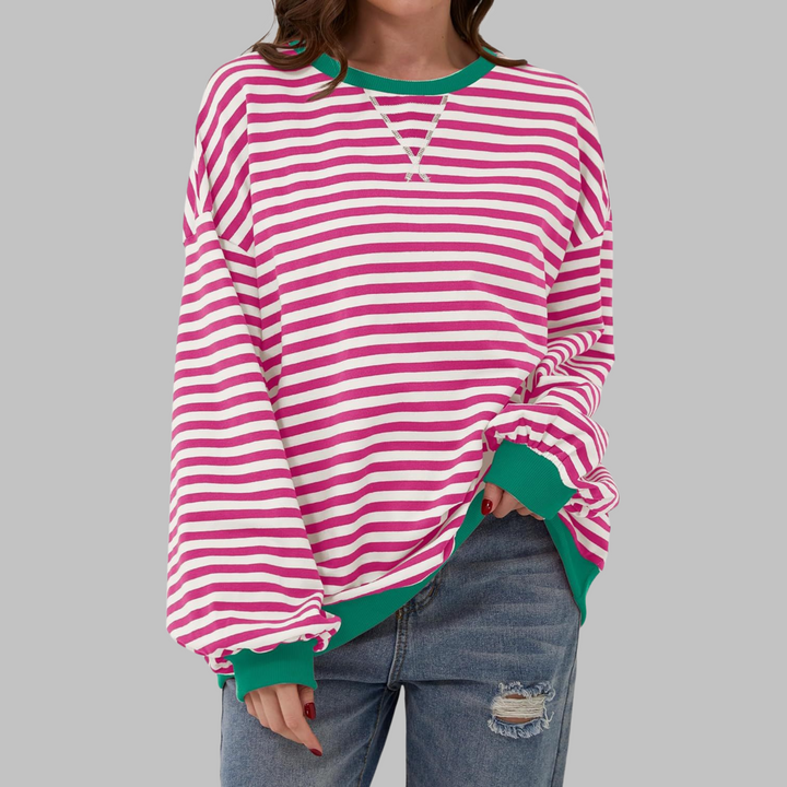Evelyn – Trendy Striped Sweatshirt