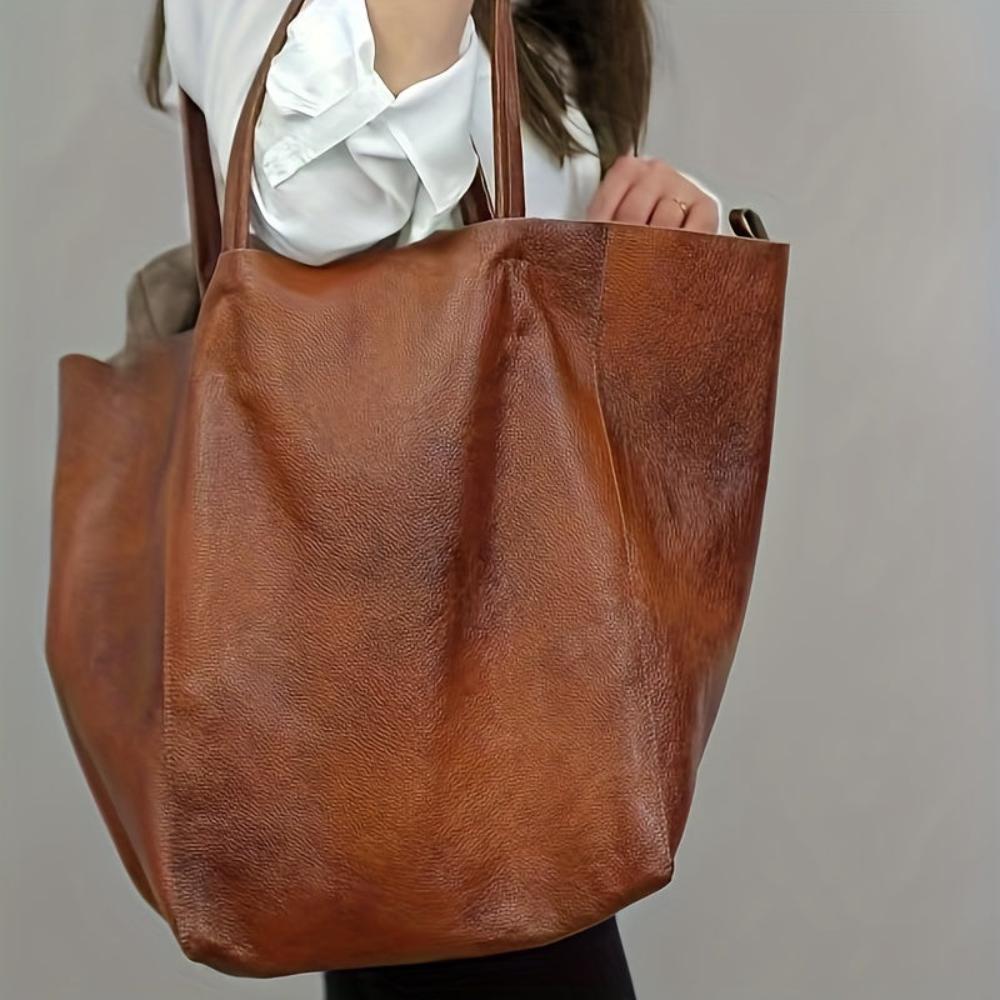 Renee | Large Vintage-Inspired Shopping Bag