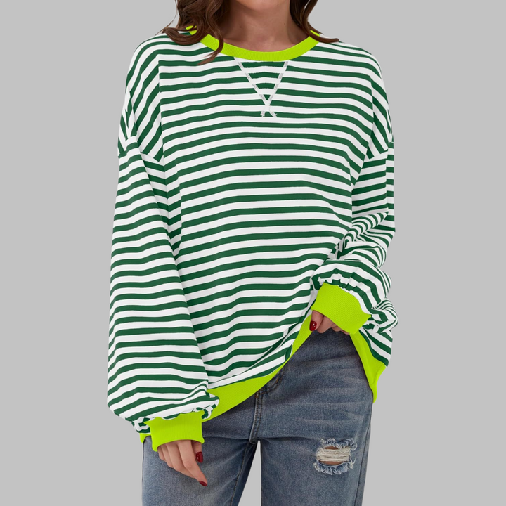 Evelyn – Trendy Striped Sweatshirt