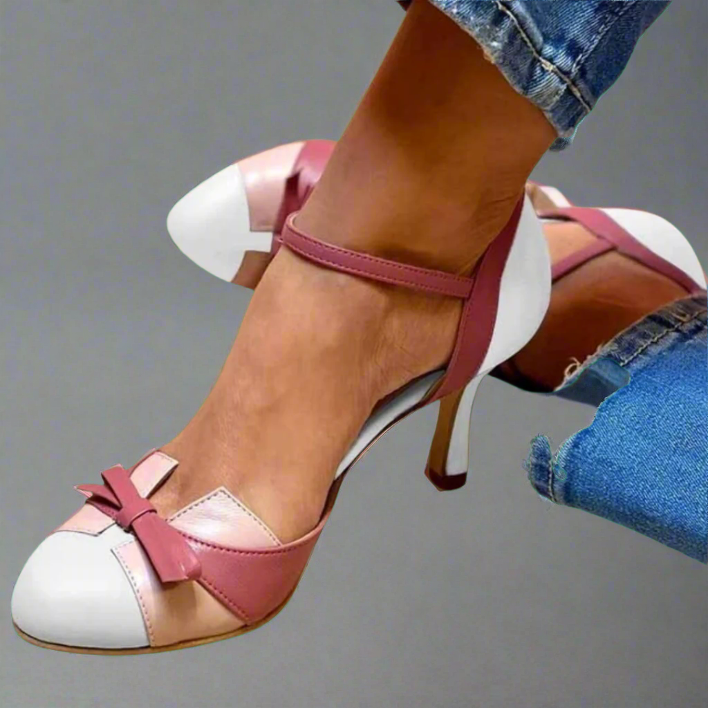 Bellarosa | Colorful Sandals with Knots and Straps, Round Toe Area
