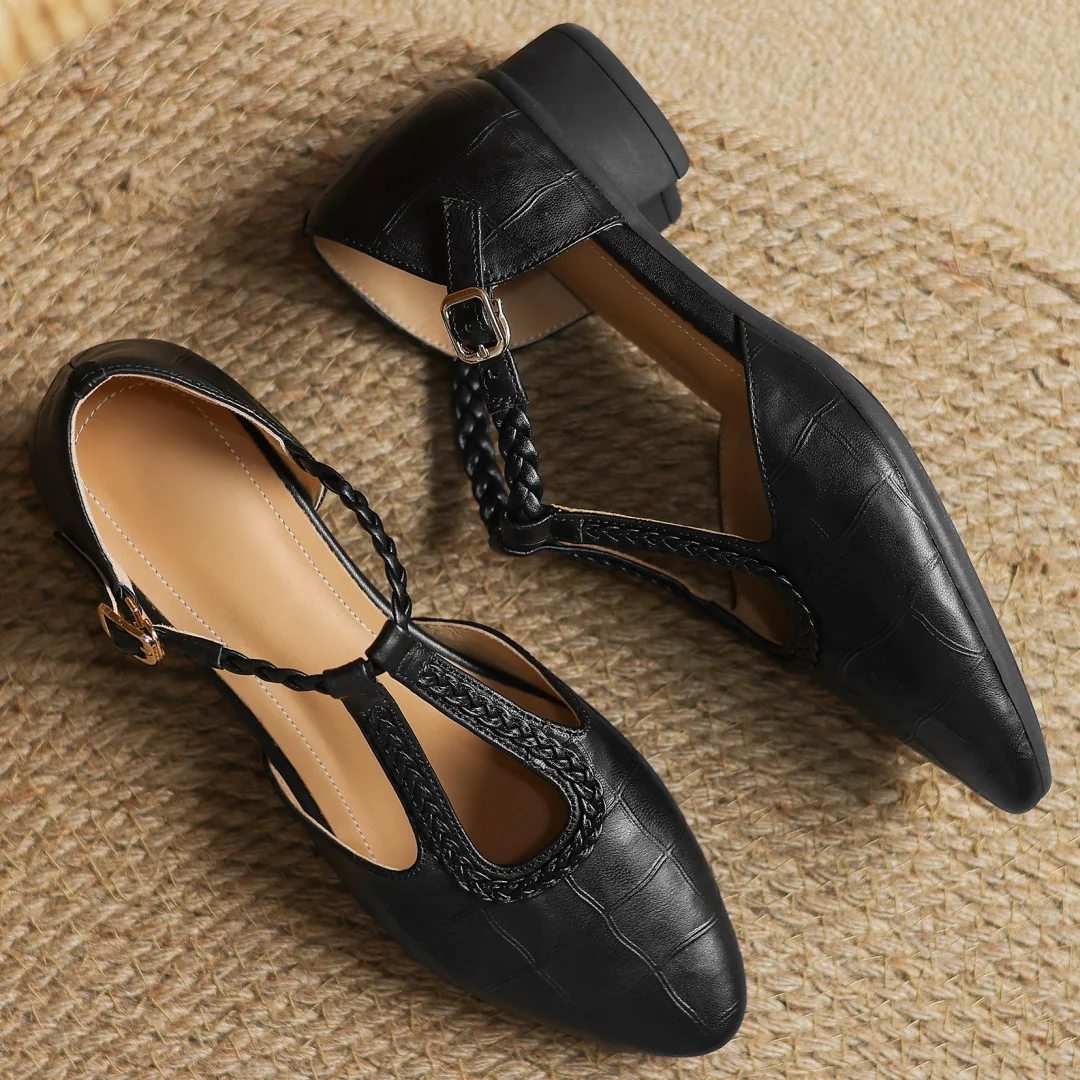 Gerda - Leather Mary Janes - Elegant and Comfortable for Your Special Days