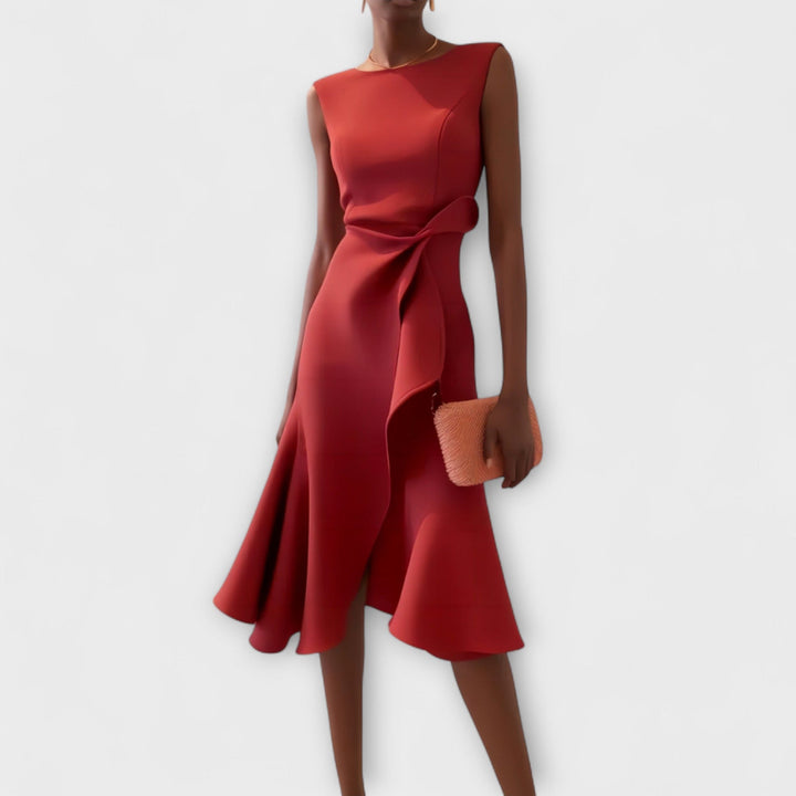 Carmen – Graceful Draped Midi Dress