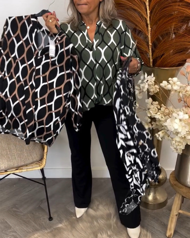 Kornelia – Fashionable Printed Blouse