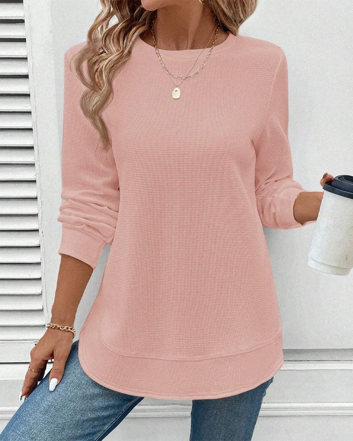 Shirley – Elegant Round Neck Long Sleeve