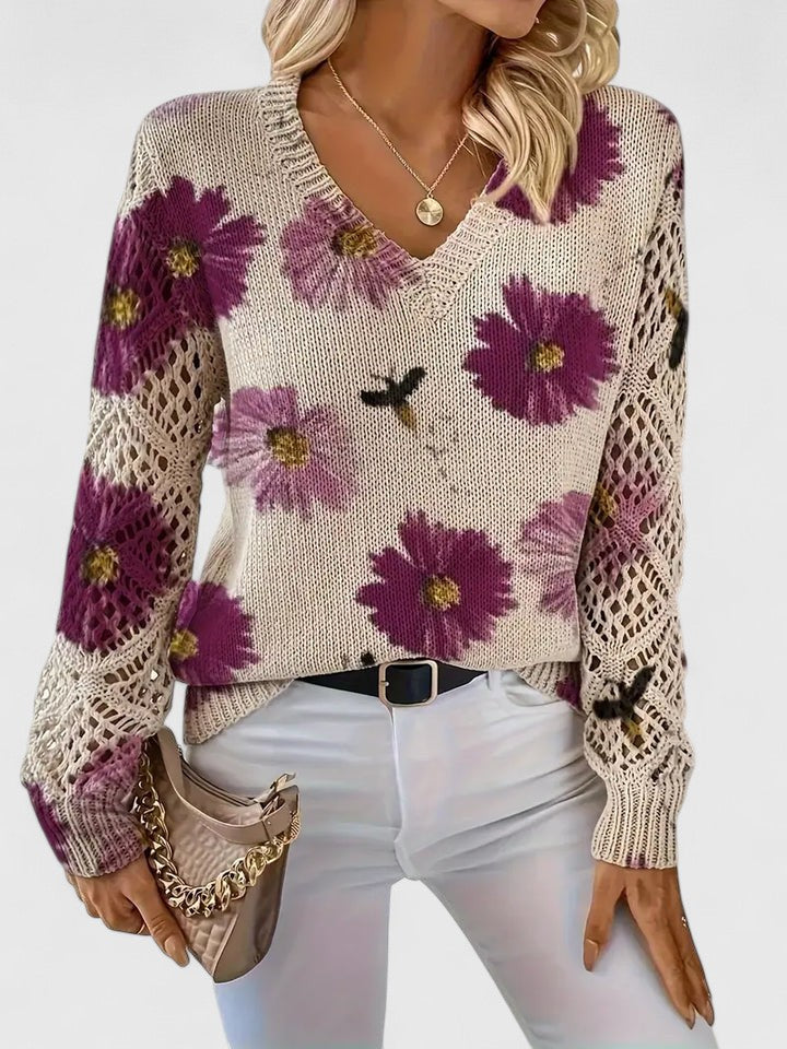Eve – Timeless Floral Sweater