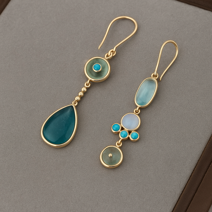 Calista | Earrings with Blue Gemstones