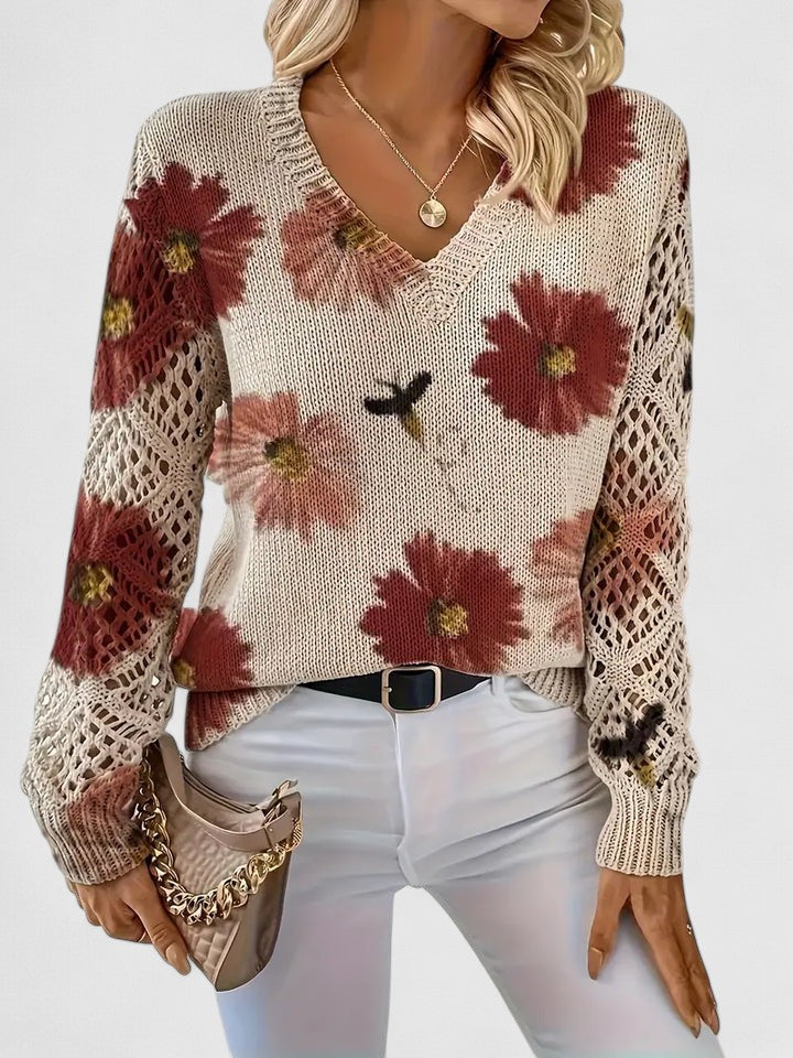 Eve – Timeless Floral Sweater