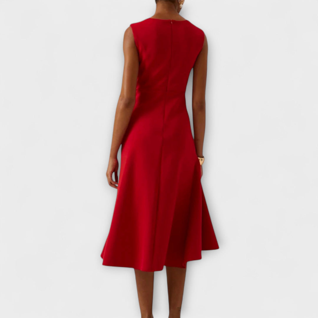 Carmen – Graceful Draped Midi Dress