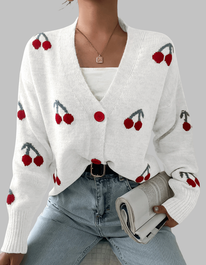 Krista – Chic Long-Sleeve Button-Up Cardigan