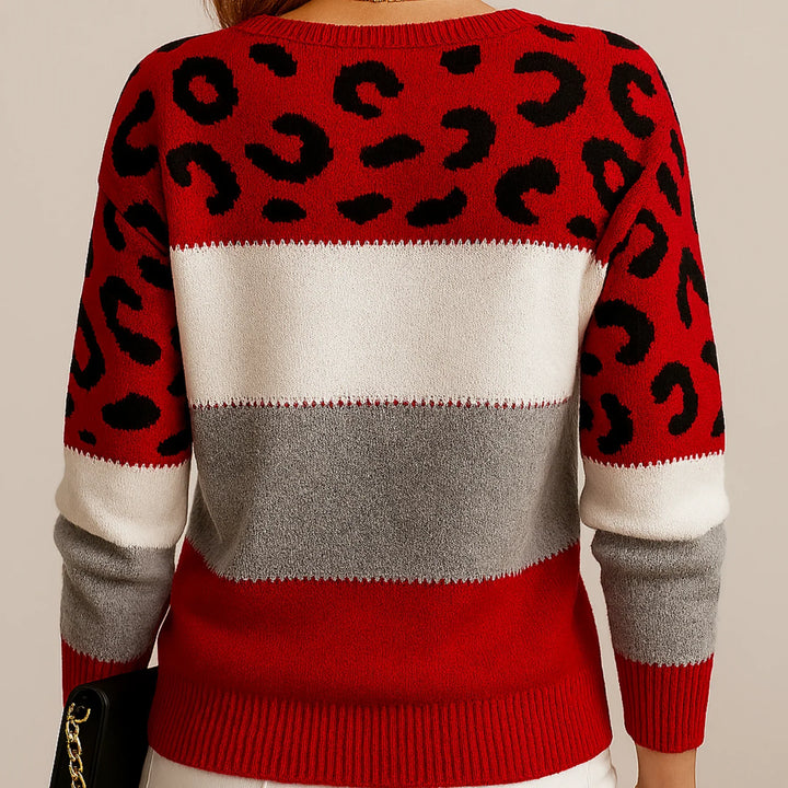 Kailey – Cozy Leopard Print Sweater