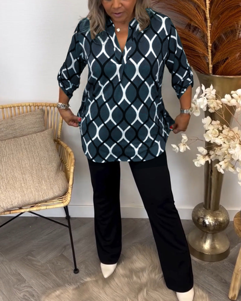 Kornelia – Fashionable Printed Blouse