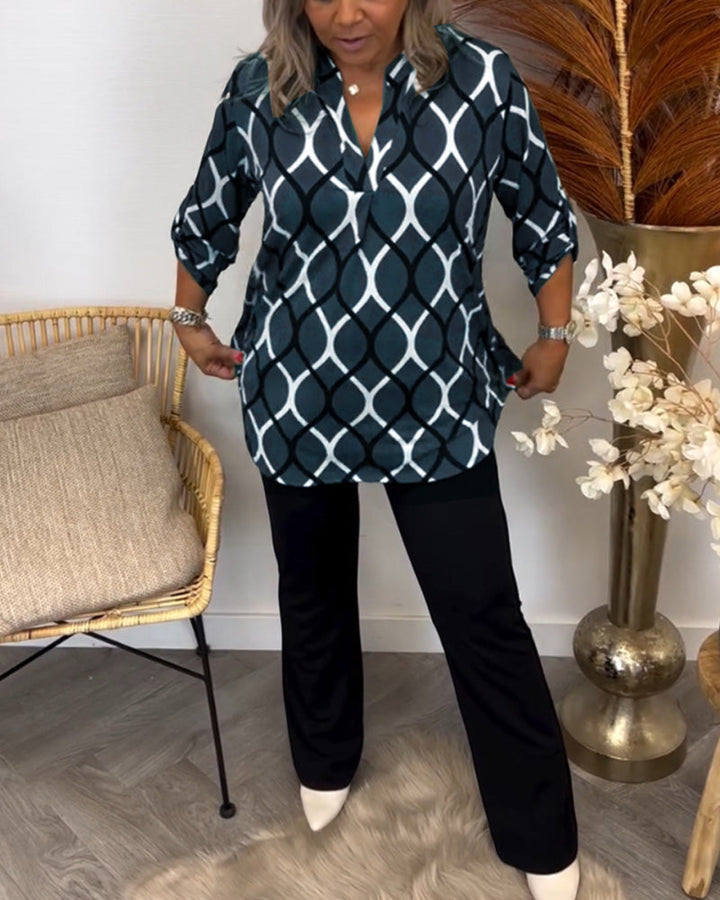 Kornelia – Fashionable Printed Blouse