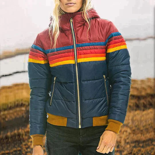 Elaine - Stylish Retro Style Hooded Jacket
