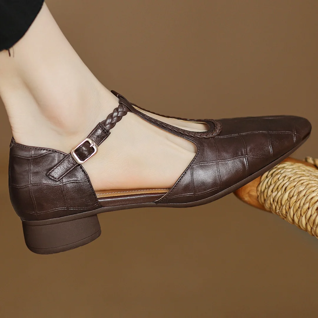 Gerda - Leather Mary Janes - Elegant and Comfortable for Your Special Days