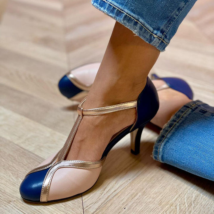 Alessia | T-Pass Ballerinas in Bright Colors with Comfortable Round Toe Area