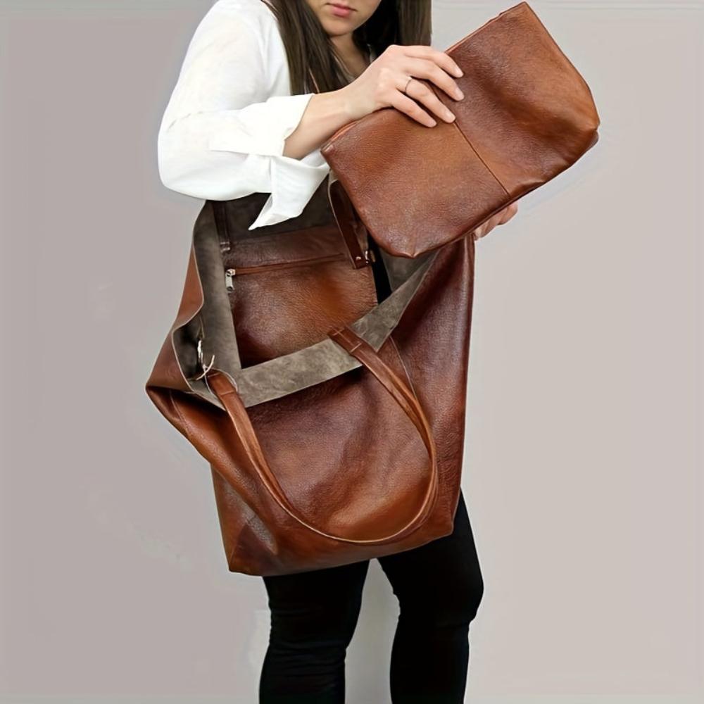 Renee | Large Vintage-Inspired Shopping Bag