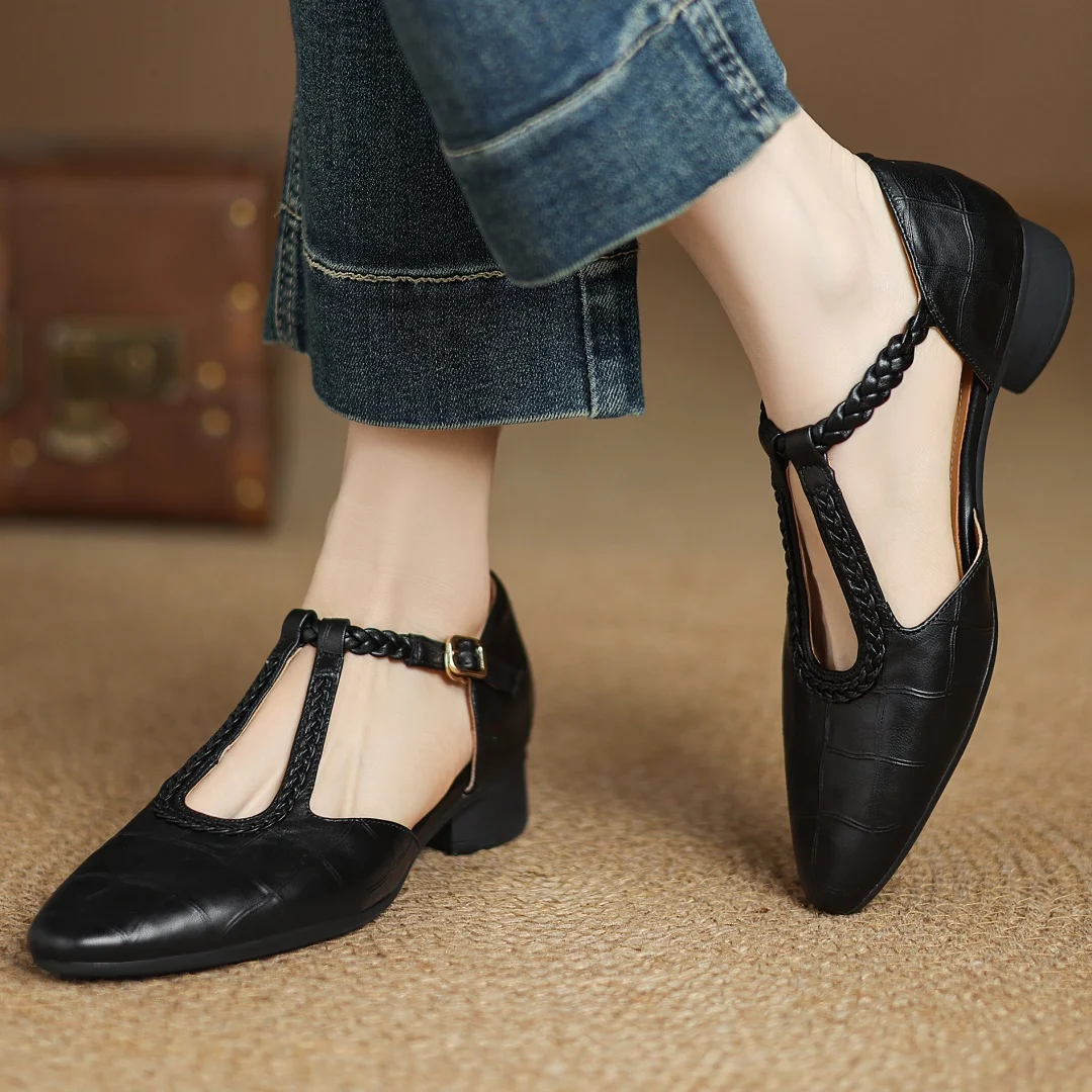 Gerda - Leather Mary Janes - Elegant and Comfortable for Your Special Days
