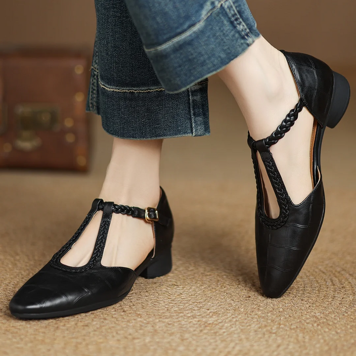 Gerda - Leather Mary Janes - Elegant and Comfortable for Your Special Days