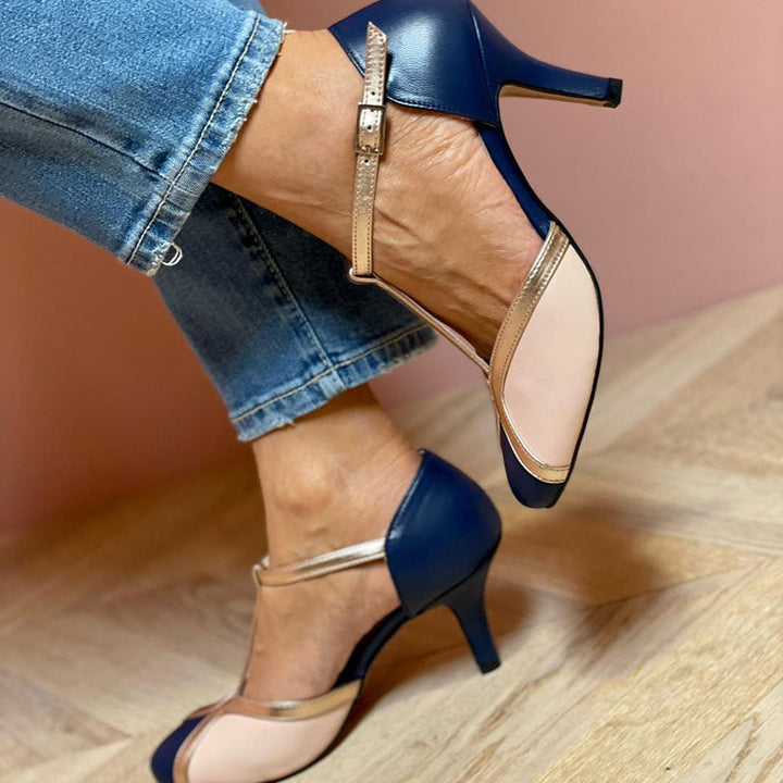 Alessia | T-Pass Ballerinas in Bright Colors with Comfortable Round Toe Area