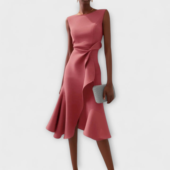 Carmen – Graceful Draped Midi Dress