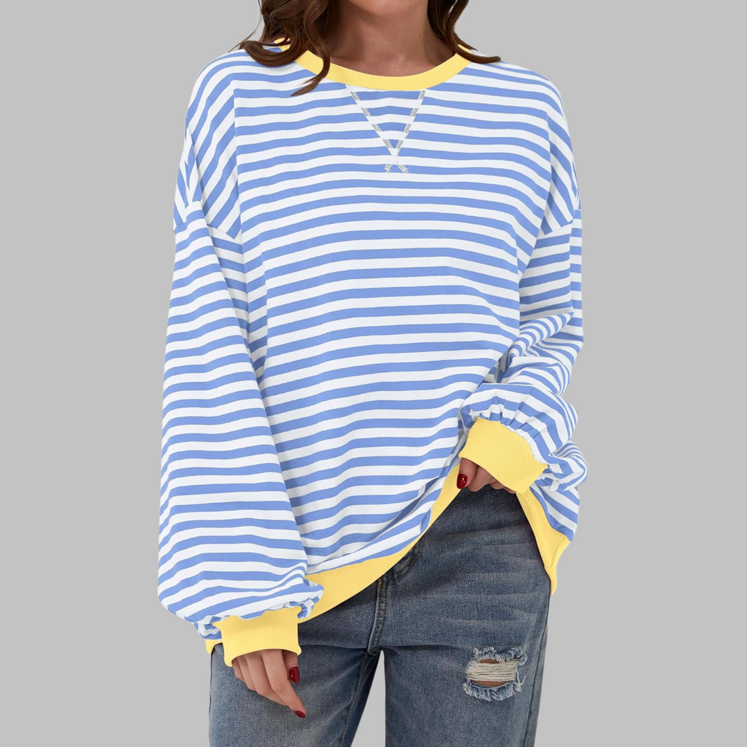 Evelyn – Trendy Striped Sweatshirt
