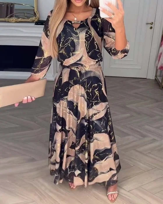 Kyra – Elegant Printed Dress