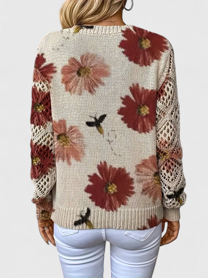 Eve – Timeless Floral Sweater