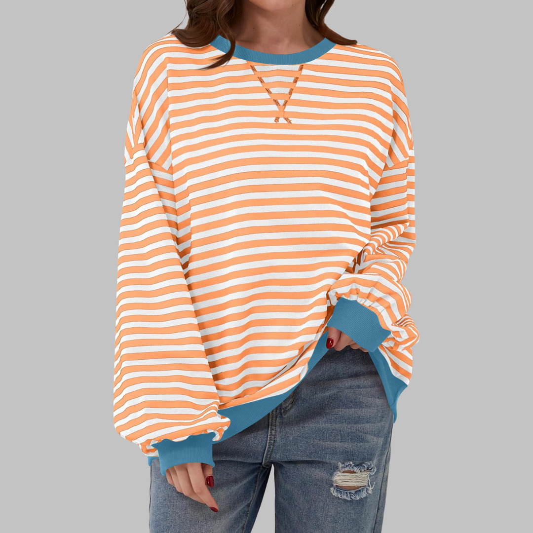 Evelyn – Trendy Striped Sweatshirt