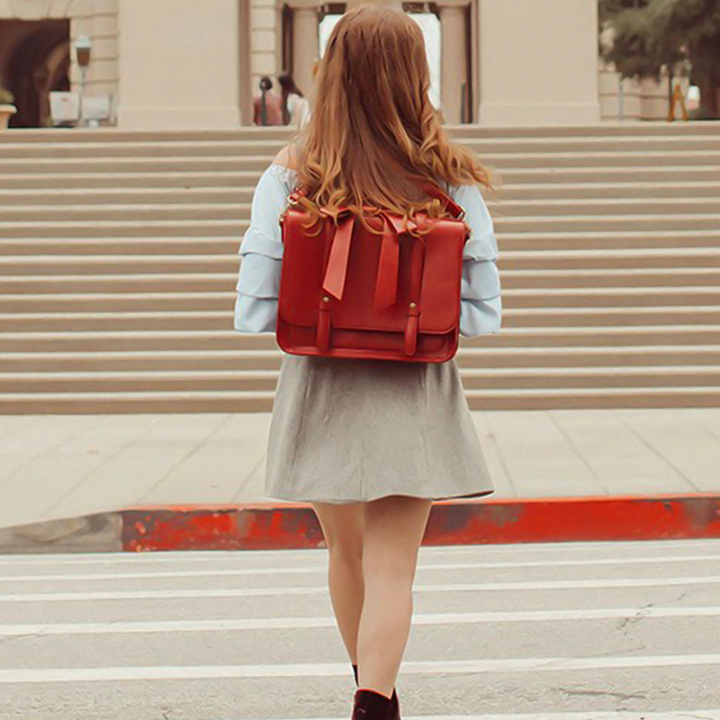 Knot | Retro bag Twist in Blue-Pink