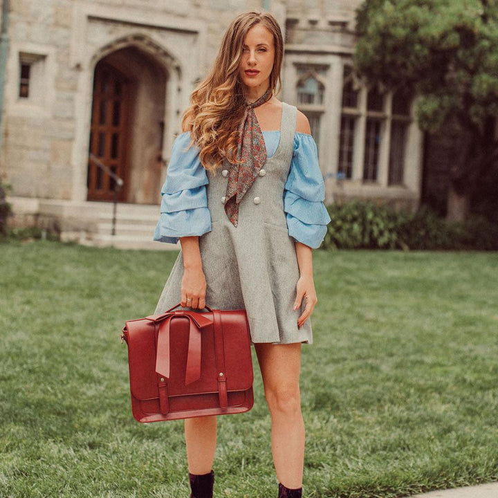 Knot | Retro bag Twist in Blue-Pink
