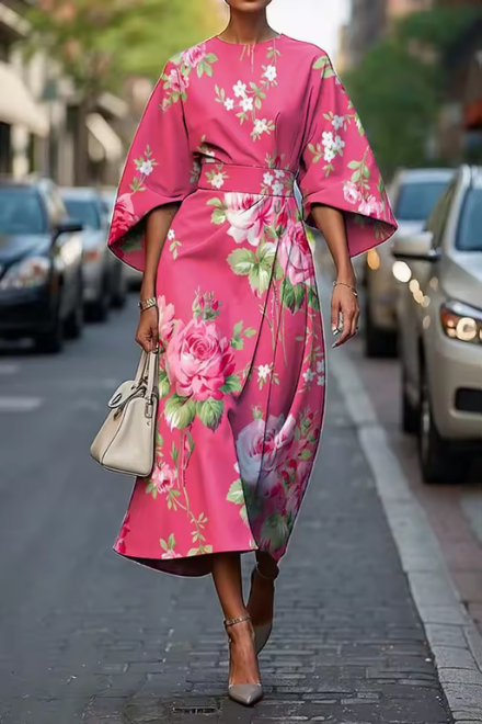 Michelle - Elegant Floral Dress